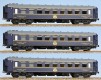 49121 LS Models Set of 3 Sleeping cars type WL F of CIWL in 1937 livery